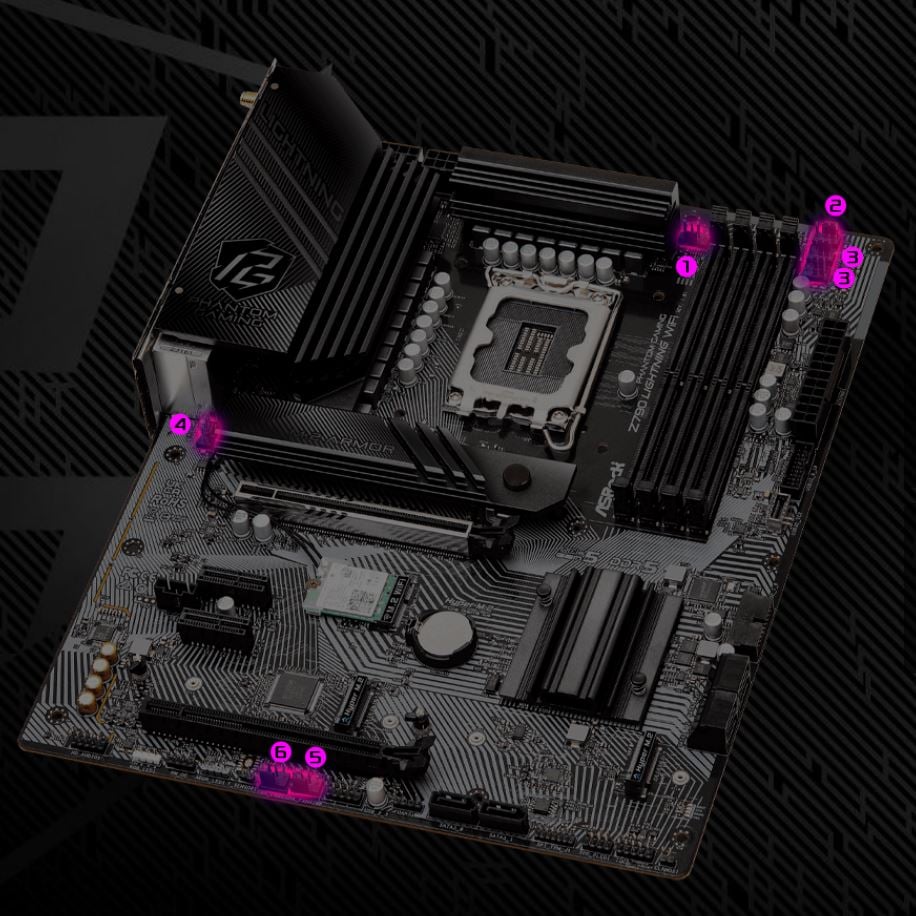 ASRock PHANTOM GAMING Z790 Lightning WiFi Motherboard